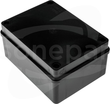 S-BOX 316C 150x110x70 IP65 bez dł. bezhal czarny Puszka natynkowa