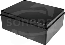 S-BOX 416C 190x140x70 b/dł IP65 czarny Puszka natynkowa pokr.nieprzezroczysta
