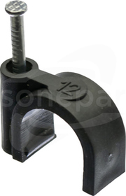 H.7009C fi12 czarny Uchwyt Kablowy