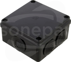 S-BOX 106C 100x100x50 dł. IP65 czarny Puszka natynkowa