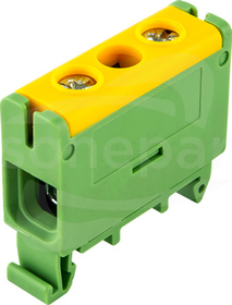 1x4-16mm2 AL/CU Listwa zaciskowa LZS w korpusie żółto-zielona