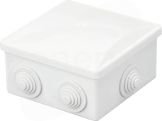 S-BOX 036BO 80x80x40 IP44 KLIK Puszka natynkowa herm.biały