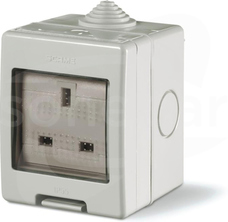 UNIBOX 68x68x66mm 13A BRITISH SOCKET IP55 Obudowa z gniazdem