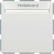 B.3/B.7 biały mat Łącznik na kartę hotelową