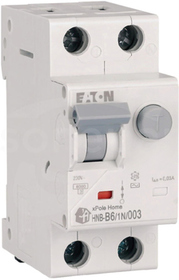 HNB-B6/1N/003 1P+N B6A 30mA typ-AC 6kA Wyłącznik różnicowo-nadprądowy