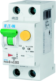PKNM-6/1N/C/003-MW 1P+N C6A 30mA typ-AC Wyłącznik różnicowo-nadprądowy