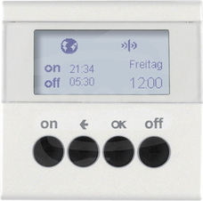 S.1/B.3/B.7 KNX RF biały mat Łącznik czasowy z wyświetlaczem