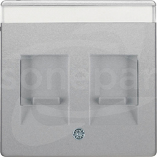 Q.x aluminium aksamit lakierowany Element centr.2x z zasuw/polem opis.