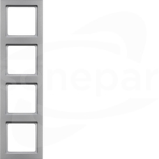 Q.3 aluminium aksamit lakierowany Ramka 4-krotna