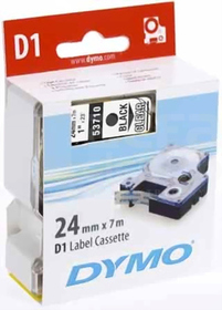 DYMO CZARNO/PRZEZROCZYSTA TAŚMA D1 24mm*7mb(53710)