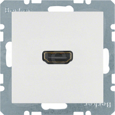 S.1/B.3/B.7 biały mat Gniazdo HDMI 90st.