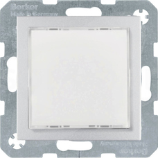 B.x podświetlenie czerwone/zielone aluminium mat Sygnalizator świetlny LED