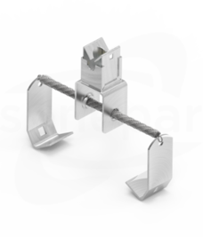 NI V2A 400-700mm sprężynowy niski UCHWYT GĄSIOROWY UNIWERSALNY