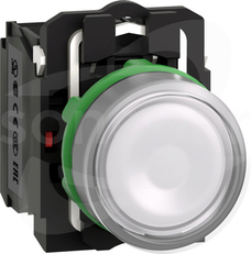 XB5AW31B5*LED,N/O+N/Z,24V,BI Przyc.podśw.z samo.powr.