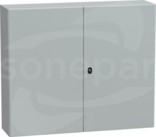 OBUDOWA SPACIAL 3D Z PŁYTĄ 1000X1200X300 2 DRZW.RAL7035 metalowa