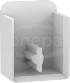 Easy9 PRO 2P (10szt) Zestaw osłon końcowych szyny sztyft.
