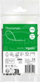 Thorsman IMT46402 100x2.5 mm (100 sztuk) czarna Opaska kablowa