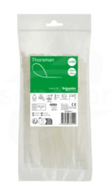 Thorsman IMT46411 200x4.8 mm (100 sztuk) biała Opaska kablowa