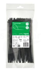 Thorsman IMT46412 200x4.8 mm (100 sztuk) czarna Opaska kablowa