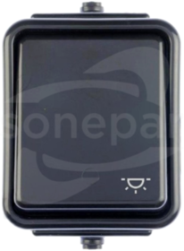 CEDAR IP44 czarny Przycisk światło