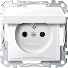 Merten MEG2514-0319 2P+PE IP44 biel polarna Gniazdo