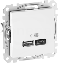 SEDNA DESIGN USB A+C 45W biały Gniazdo ładowania