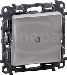 VALENA LIFE NO/NC aluminium Przycisk