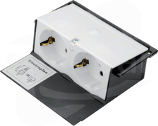 GBES29010 biały Obudowa z 2xSCHUKO