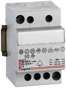 TR 308 230V/12V/8V Transformator dzwonkowy