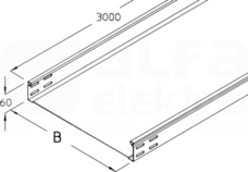 R 60-10S KORYTO KABLOWE PEŁNE