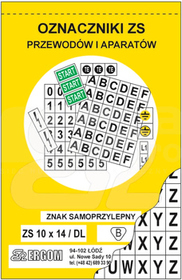 ZS 10x14/DL duże litery Znaki