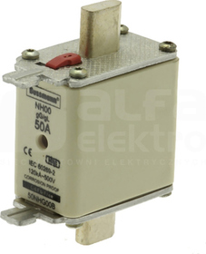 WT/NH-00 gL/gG 50A 500V Wkładka bezpiecznikowa NH podw.wskaźnik