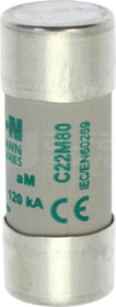CH22x58 aM 80A 500VAC Wkładka topikowa cylindryczna