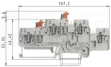 WKFN 2,5 TKM E2/35 Złącze nożowe rozłączalne