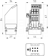 BAS SAS KL 6 4,0 50 Adapter wielopolowy