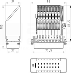 BAS SAS LL 16 4,0 50 Adapter wielopolowy