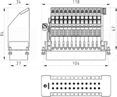 BAS SAS KL 24 4,0 50 Adapter wielopolowy