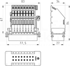 BAS SAS KR 16 4,0 50 Adapter wielopolowy