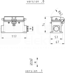 BAS GUT GG 16 M25 50 A1 Obudowa dolna