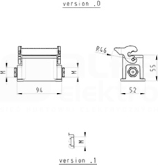 BAS GUT GL 10 M20 50 A1 Obudowa dolna