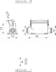 HD GUT GL 25 M20 50 A1 Obudowa dolna