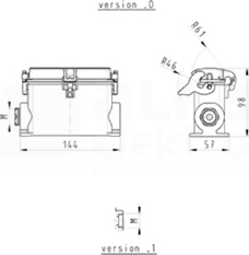 BAS GUT GT 64HM32 50 A0 Obudowa dolna
