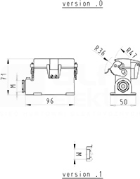 HD GUT MN 25 M20 50 A0 Obudowa dolna