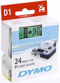 DYMO CZARNO/ZIELONA TAŚMA D1 24mm*7mb(53719)