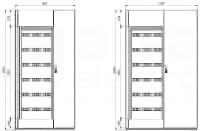 SV TS8 1000x2000x600 RAL7035 Szafa sterownicza