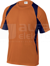 BALI pomarańczowo-granatowy XL T-shirt dwukolorowy szybkoschnący