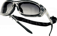 BLOW GRADIENT bezbarwno-czarny Okulary