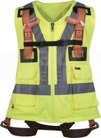 HAR12GIL żółty fluo XL/XXL Szelki 2-punkt+kamizelka