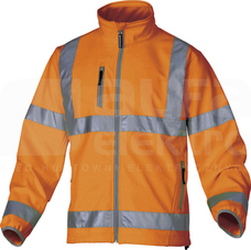 MOONLIGHT pomarańczowy fluo L Kurtka softshell ostrzeg.wodoodp-oddych.
