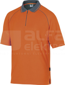 MSPOL pomarańczowy 3XL Polo zapinane MACH2
